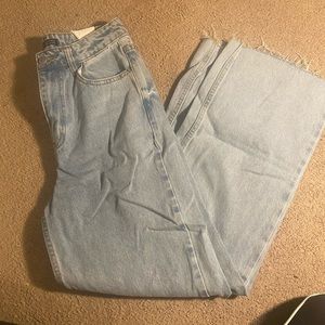 Wide Leg Ripped Jeans